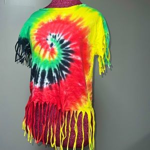 Tie-Dye Fringe Tee